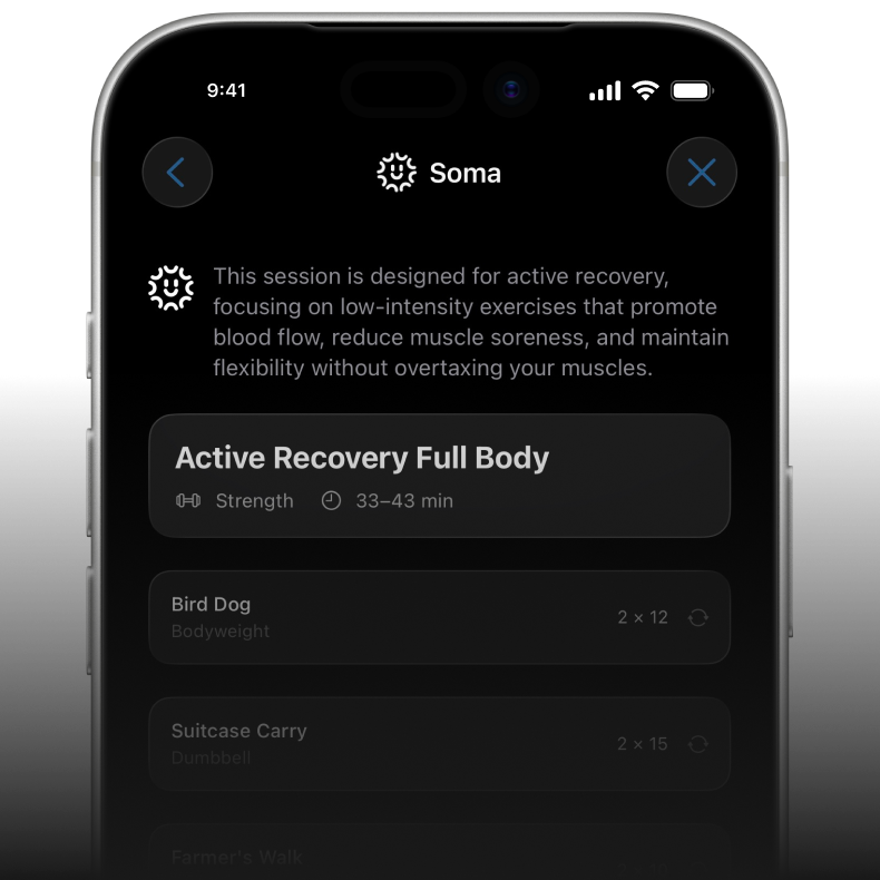 AI coaching based on session history