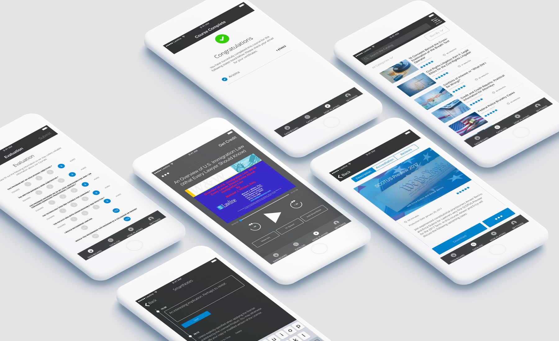 Lawline iOS & Android project overview