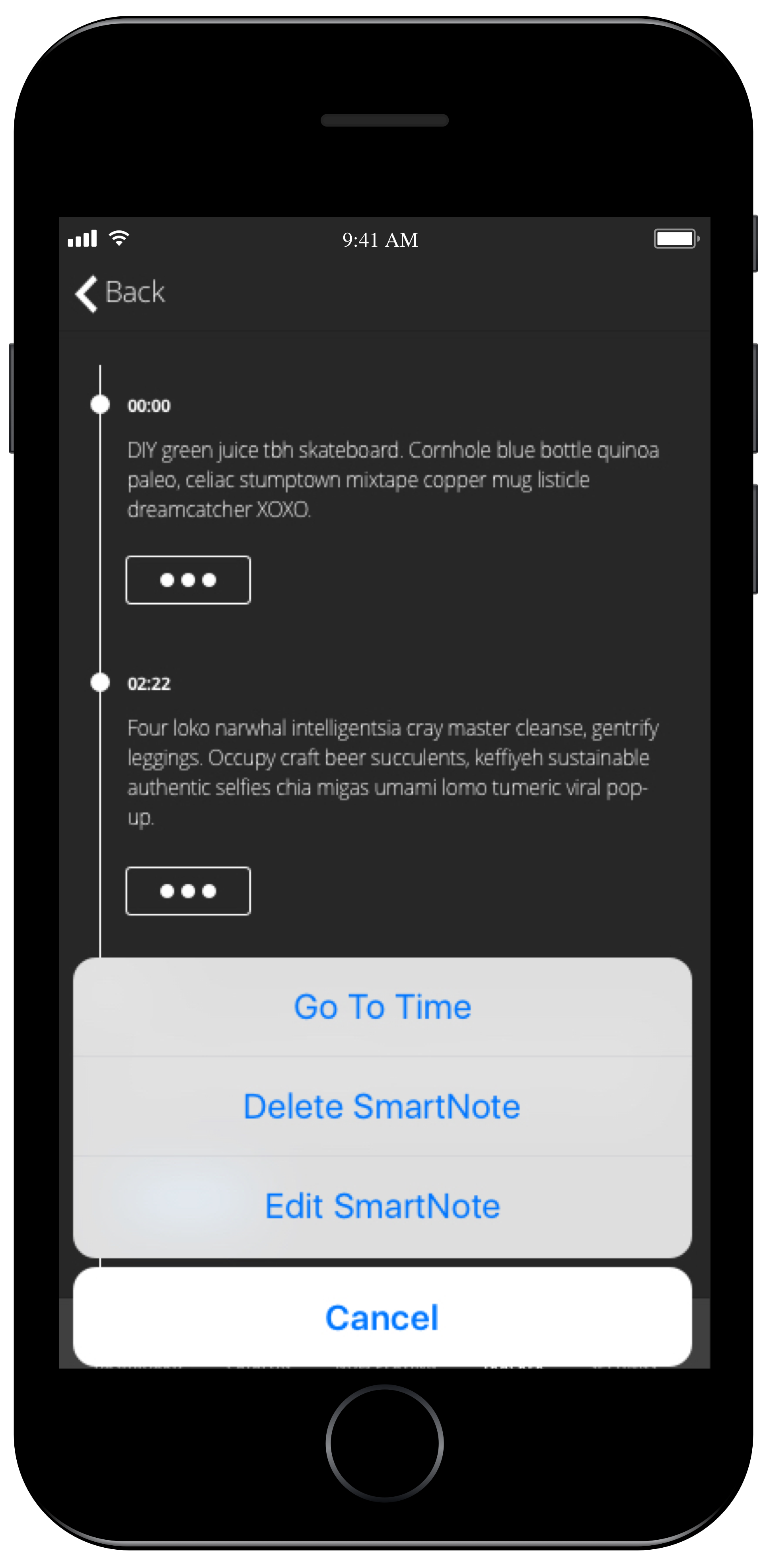 SmartNotes Actions